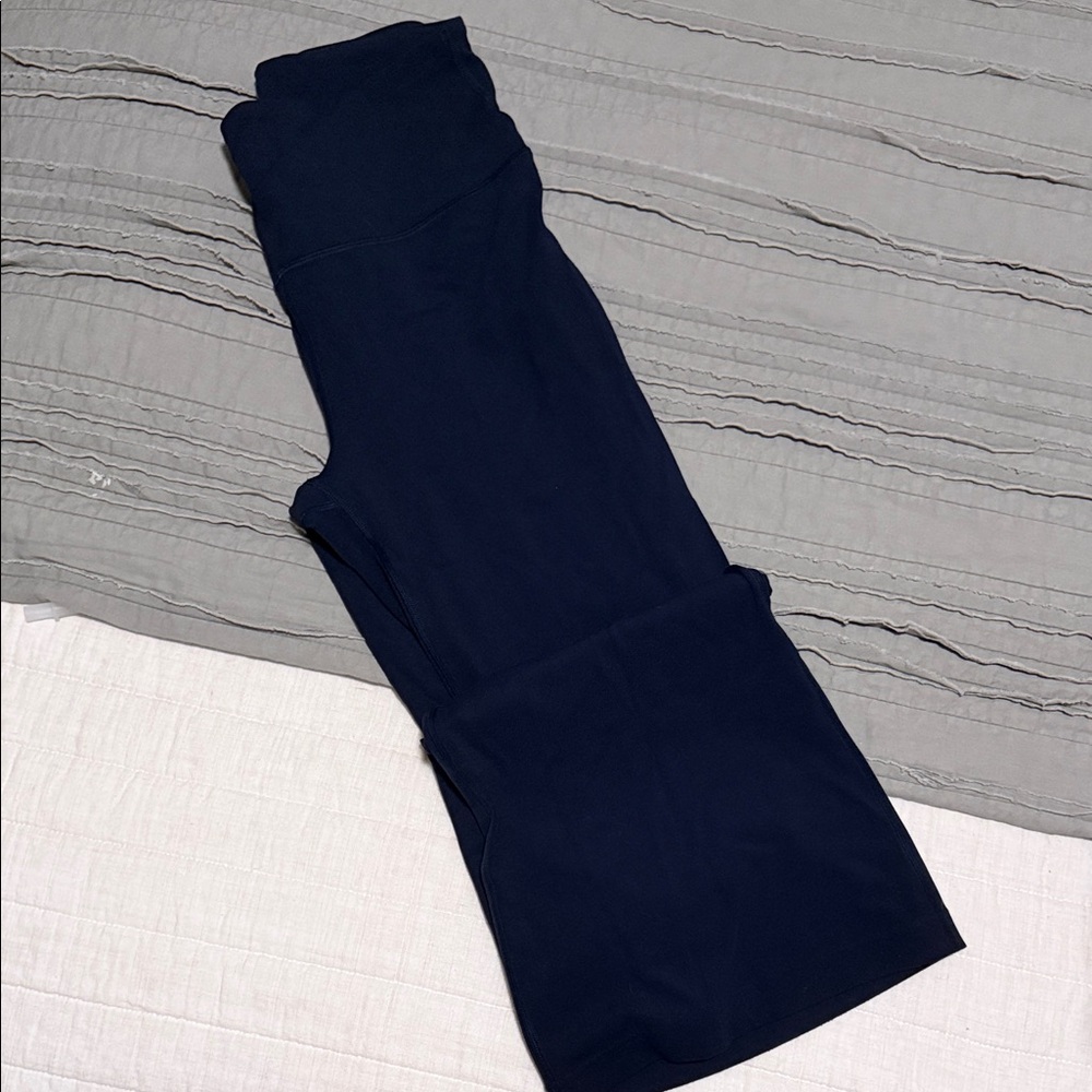 lululemon athletica groove nulu high rise pants in navy